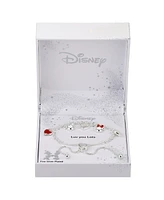 Disney Crystal Mickey and Minnie Heart Bolo Bracelet