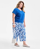 Style & Co Plus V-Neck Dolman-Sleeve Top, Exclusively at Macy's