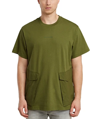 G-Star Raw Men's Loose-Fit Rovic Cargo Pocket T-Shirt