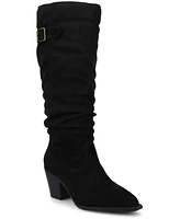 Journee Collection Women's Kaleah Pointed Toe Comfort Slouchy Boots