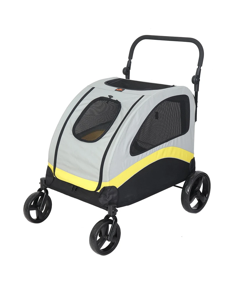 Bingopaw 4 Wheel Foldable Dog Cat Travel Stroller