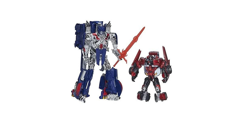 Leader Class Optimus Prime with Trailer and Sideswipe | Transformers 4 Age of Extinction Aoe