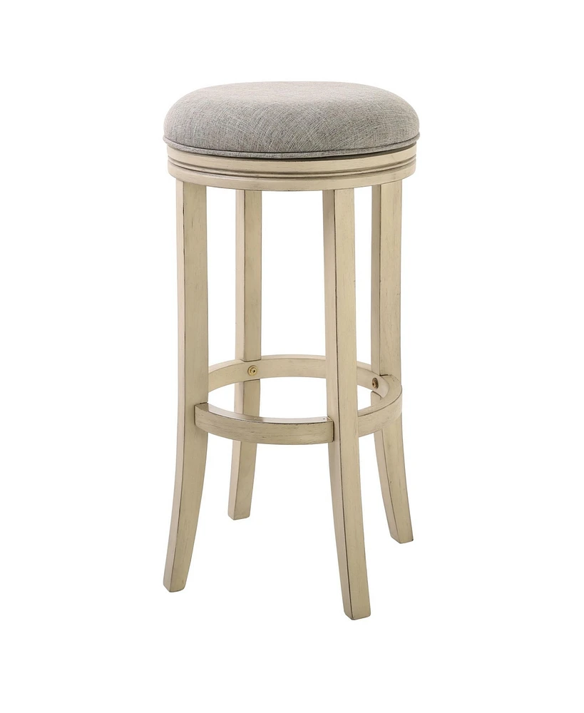 Solid Wood Swivel Backless Bar Height Bar Chair