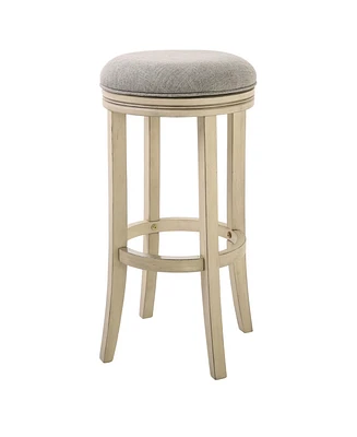Solid Wood Swivel Backless Bar Height Bar Chair