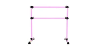 Portable Double Ballet Barre with Adjustable Height – Freestanding and Space-Saving