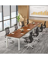 Tribesigns 6.5 Ft Conference Table, Meeting Table, 78.74" W x 27.56" D Large Office Conference Table, Modern Seminar Table for Conference Room, Boardr