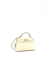 Pre-Owned Hermes Kelly 20 Handbag Light Epsom with Gold Hardware