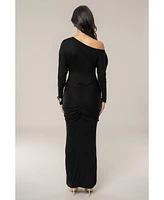 Jluxlabel Women's Dawn Drape Maxi Dress