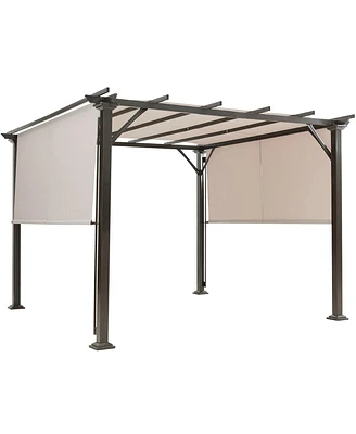 Heavy Duty Metal Frame Patio Shelter – Outdoor Furniture Cover for Garden and Porch