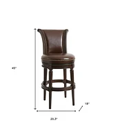 Solid Wood Swivel Bar Height Chair for Kitchen or Home Bar
