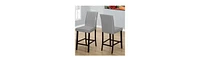 2-Piece Solid Wood Counter Height Bar Stool Set – Stylish & Comfortable Seating