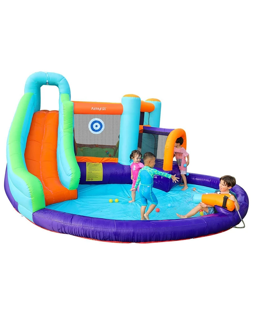 Ltmate Global Inc. Bounce House for Kids 3-12 Inflatable Slide Jumping Bounce Castle Blow Up Toddler Bouncy House for Kids Outdoor with Slide and Blow