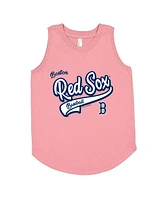 Soft As A Grape Big Girls Pink Boston Red Sox Tank Top