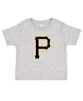 Soft As A Grape Toddler 2-Pack Black/Heather Gray Pittsburgh Pirates Cooperstown Collection T-Shirt Set