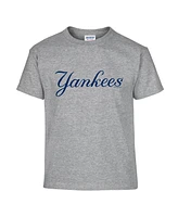 Soft As A Grape Big Boys and Girls 2-Pack Navy/Gray New York Yankees T-Shirt Set