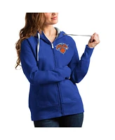 Antigua Women's Royal New York Knicks Victory Full-Zip Hoodie