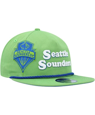 New Era Men's Rave Green Seattle Sounders Fc Heritage The Golfer Snapback Hat