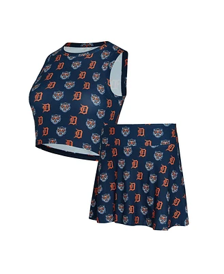 Concepts Sport Women's Navy Detroit Tigers Knit Tank Top and Skort Set