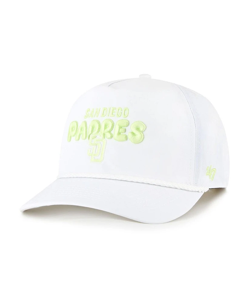 '47 Brand Women's White San Diego Padres Bright Side Adjustable Hitch Hat