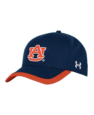 Under Armour Men's Navy Auburn Tigers Sideline Blitzing Accent Flex Hat
