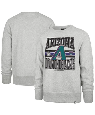 '47 Brand Men's Gray Arizona Diamondbacks Letters Headline Pullover Sweatshirt