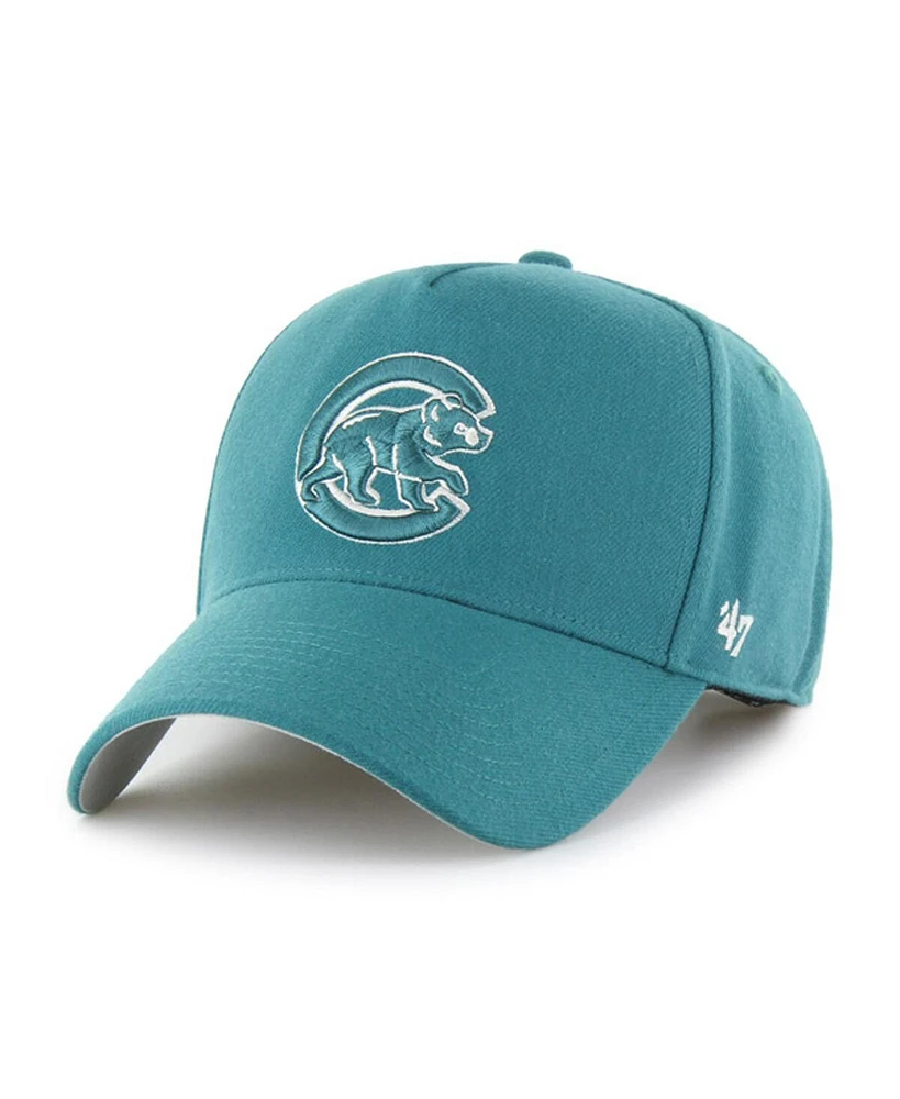 '47 Brand Men's Teal Chicago Cubs Ballpark Offside Adjustable Hat