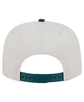 New Era Men's Cream Athletics Iron Golfer Snapback Hat