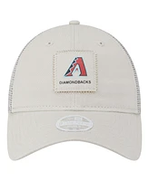 New Era Women's Light Beige Arizona Diamondbacks Square Stitch 9TWENTY Adjustable Hat
