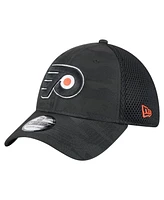 New Era Men's Black Philadelphia Flyers Active Subtle Camo 39THIRTY Flex Hat