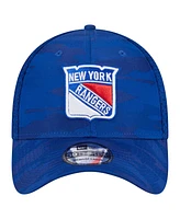 New Era Men's Blue York Rangers Active Subtle Camo 39THIRTY Flex Hat