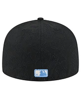 New Era Men's Black Chicago White Sox Tonal Koi 59FIFTY Fitted Hat