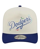 New Era Men's White Los Angeles Dodgers Team Scribble Golfer Adjustable Hat