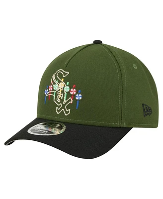 New Era Men's Dark Green Chicago White Sox City Feature 9FORTY A-Frame Adjustable Hat