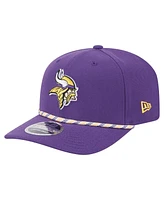 New Era Men's Purple Minnesota Vikings Gameday Multi Rope 9SEVENTY Stretch-Snap Hat