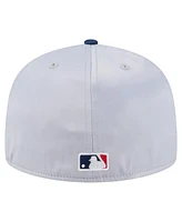 New Era Men's Gray/Navy Boston Red Sox Satin 59FIFTY Fitted Hat
