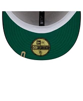New Era Men's Cream/Black Miami Marlins Two-Tone Corduroy 59FIFTY Fitted Hat