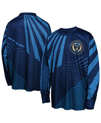 Outerstuff Big Boys and Girls Blue Philadelphia Union Nifty Netminder Long Sleeve T-Shirt