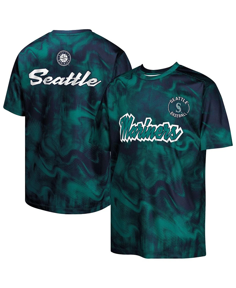 Outerstuff Big Boys and Girls Teal/Navy Seattle Mariners Pinch Hitter T-Shirt