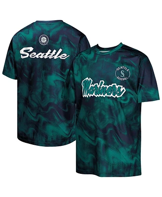 Outerstuff Big Boys and Girls Teal/Navy Seattle Mariners Pinch Hitter T-Shirt