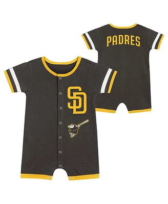 Outerstuff Baby Boys and Girls 2-Piece Brown San Diego Padres Double Hit Coverall Set