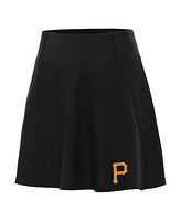 Antigua Women's Black Pittsburgh Pirates Chip Skorts