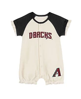 Outerstuff Baby Boys and Girls White Arizona Diamondbacks Slide Run Raglan Coveralls