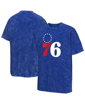 Outerstuff Big Boys and Girls Royal Philadelphia 76ers Rugged Defense T-Shirt