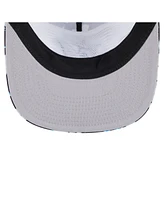 New Era Men's Black Miami Marlins Adventure Pattern Golfer Trucker Snapback Hat