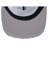 New Era Men's Navy Atlanta Braves Adventure Pattern Golfer Trucker Snapback Hat