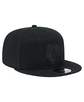 New Era Men's Black Boston Celtics Adventure Canvas Split Panel 9FIFTY Snapback Hat