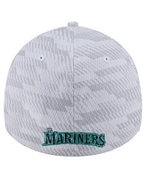 New Era Men's White Seattle Mariners Graded 39THIRTY Flex Hat