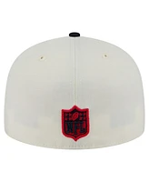 New Era Men's White/Navy Houston Texans Main 59FIFTY Fitted Hat