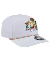 New Era Men's White Rocket Power Rope 9SEVENTY Stretch-Snap Adjustable Hat