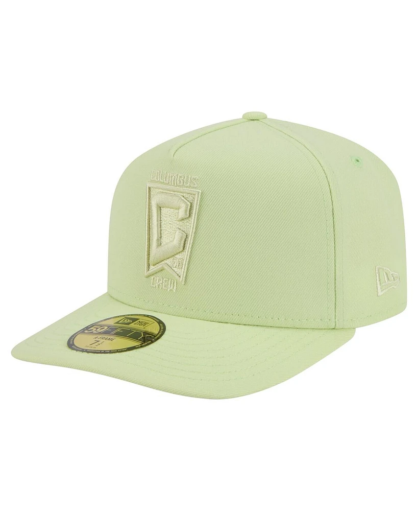 New Era Men's Green Columbus Crew Color Pack A-Frame 59FIFTY Fitted Hat